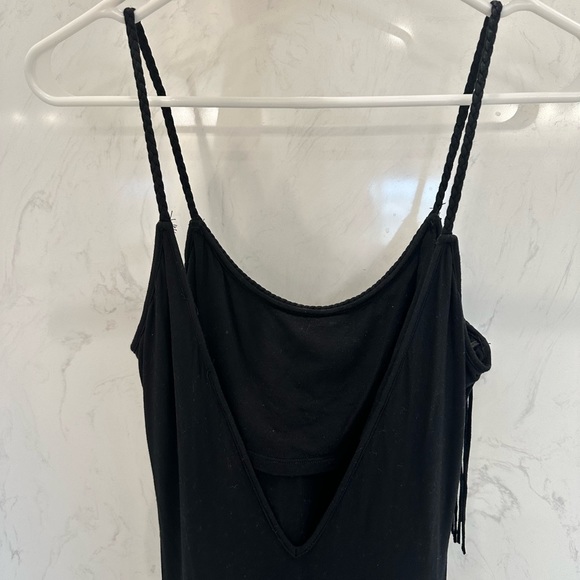 Tart Collections Bernice Fringed Stretch-Modal Maxi Dress in (BLACK) (XS) - Picture 11 of 12